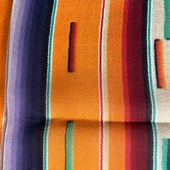 Christian Dior Vintage Silk Scarf – Navajo-Inspired Aztec Motif - Picture 11 of 13